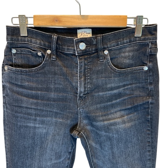 NEW J.Crew Black High-rise Tooth Pick Denim Jeans Sz 28P - Picture 7 of 12